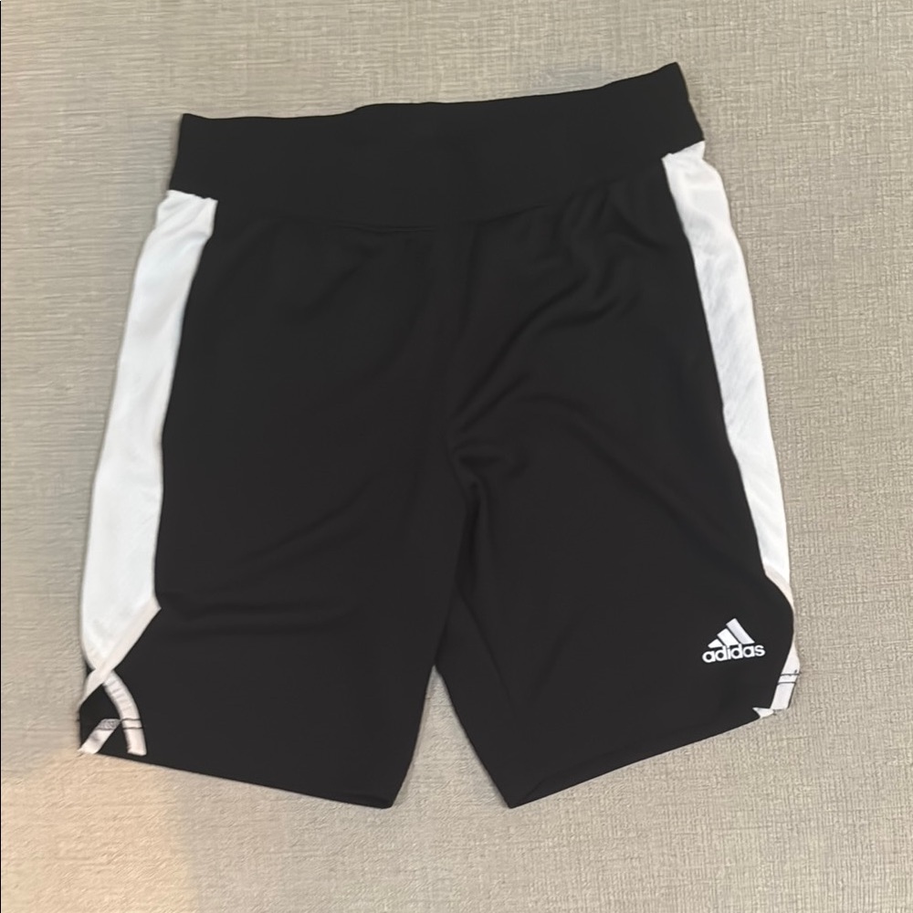 Adidas Black and White Athletic Shorts